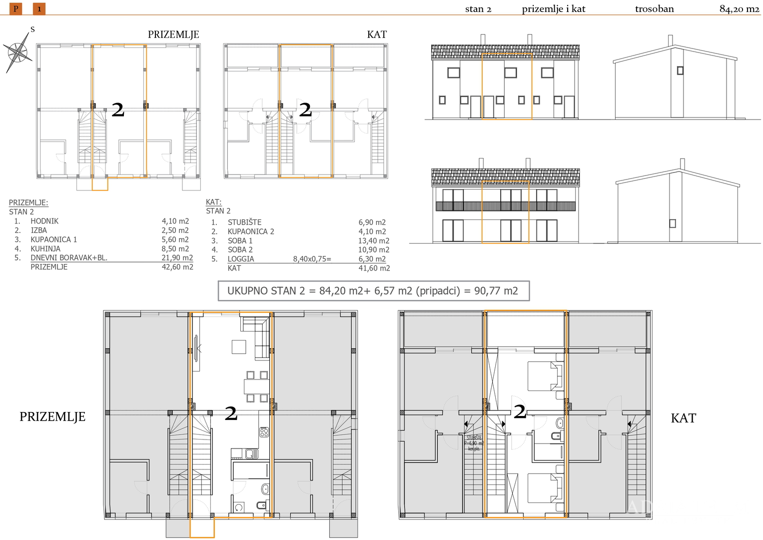 WOHNUNGEN IN EINEM WOHNHAUS, NEUBAU - PAŠMAN