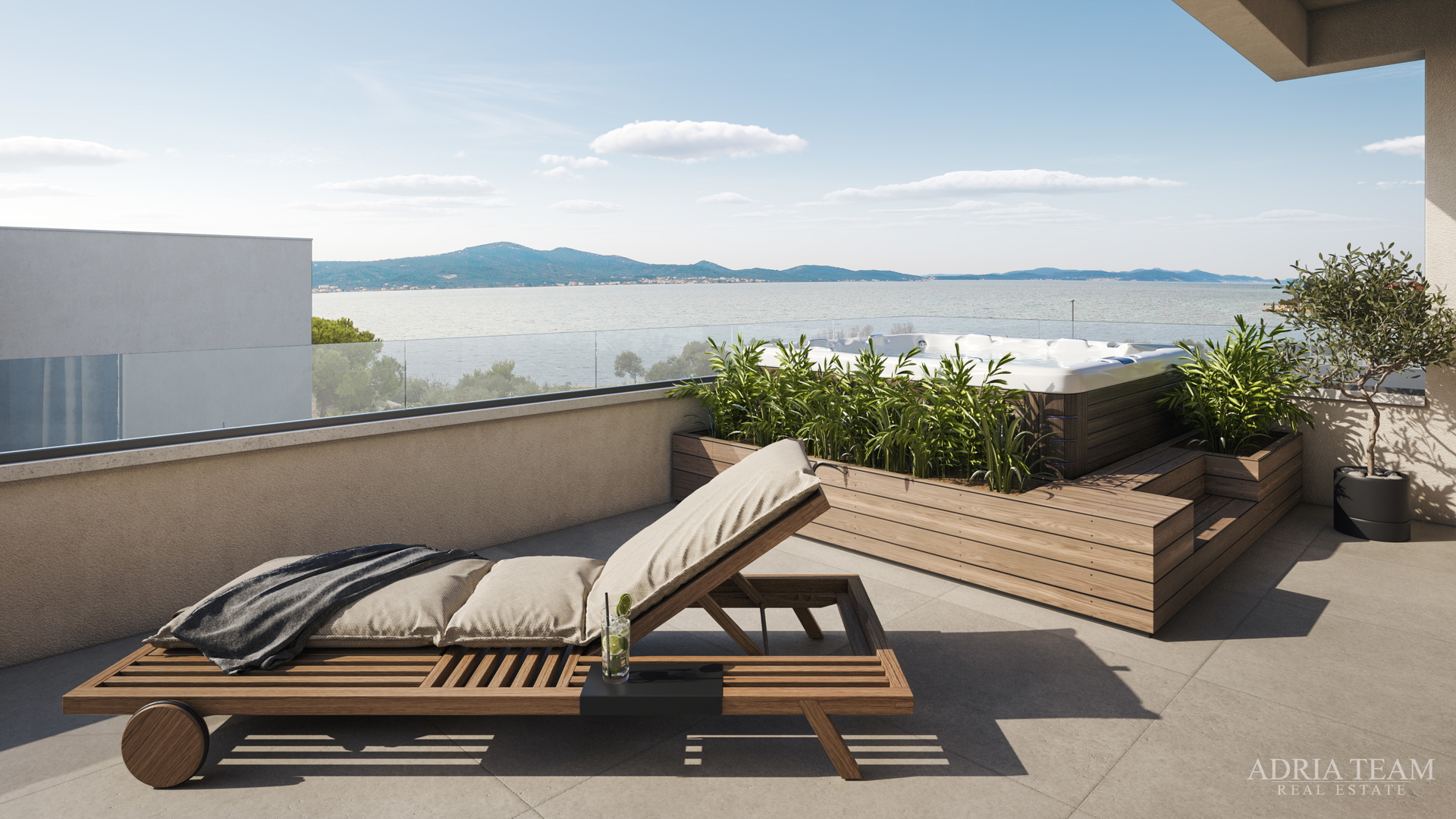 LUXURY APARTMENTS WITH SEA VIEW, 80 m FROM THE SEA, SVETI PETAR NA MORU