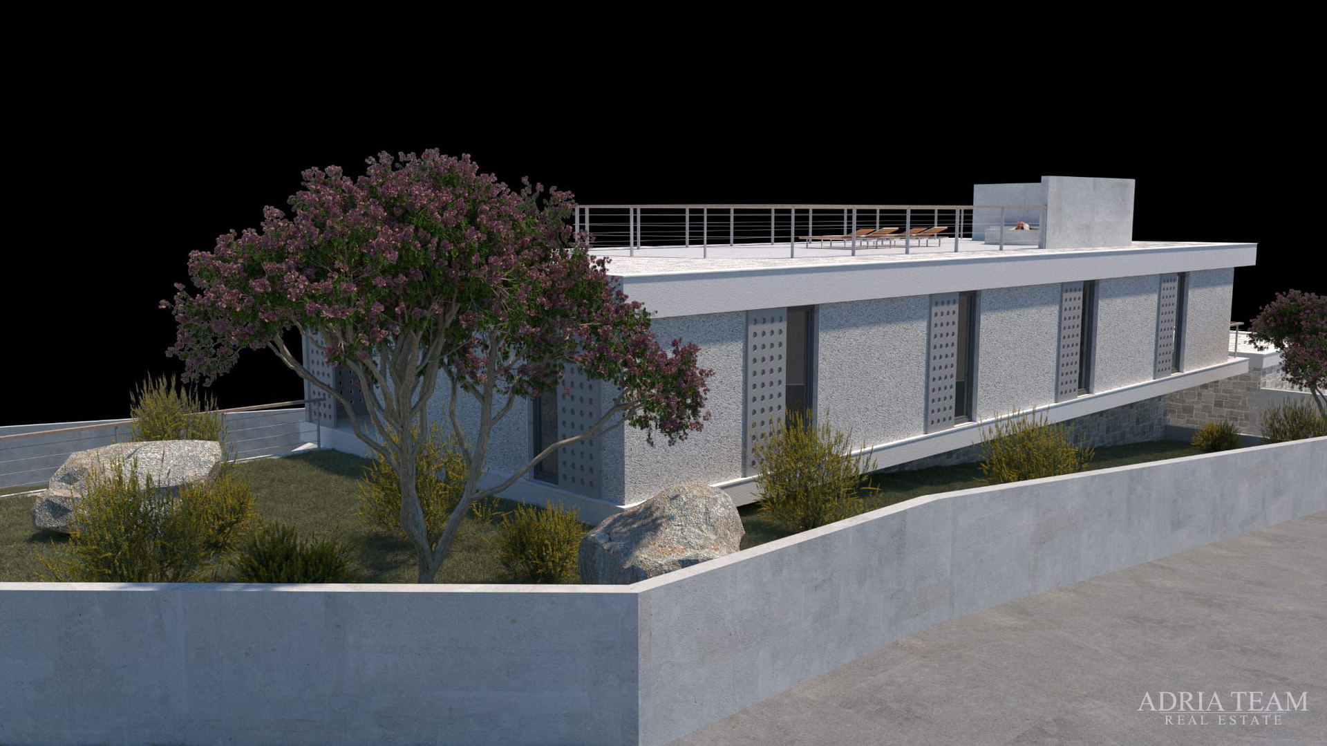 BAUGRUNDSTÜCK ERSTE REIHE AM MEER MIT VILLA-PROJEKT, TOP-LAGE!! - NIN-ZATON