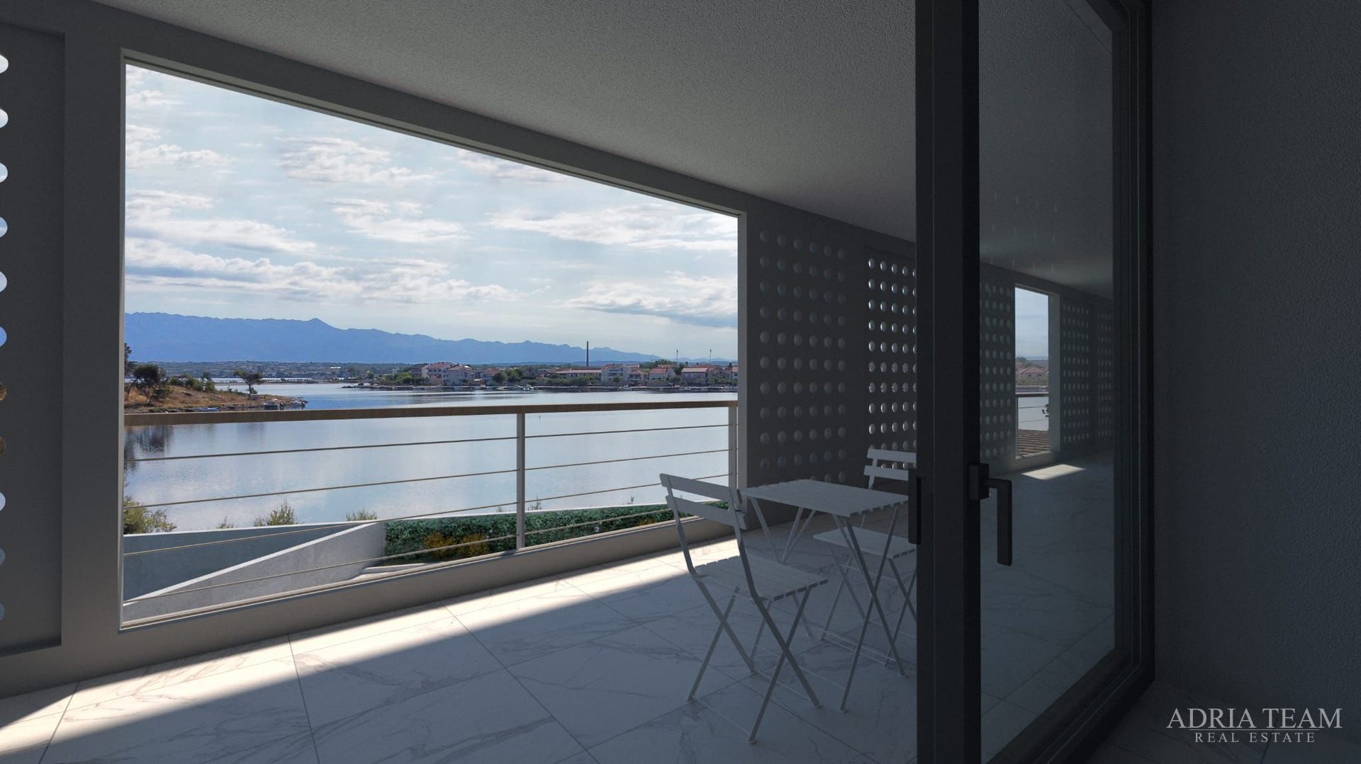 BAUGRUNDSTÜCK ERSTE REIHE AM MEER MIT VILLA-PROJEKT, TOP-LAGE!! - NIN-ZATON