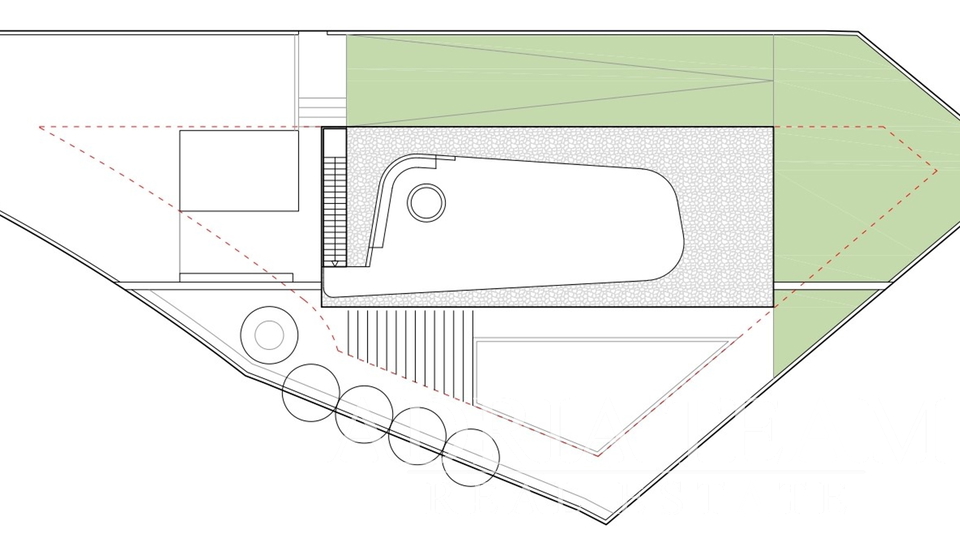 BUILDING LAND FIRST ROW TO THE SEA WITH A PROJECT FOR A VILLA, TOP POSITION!! - NIN-ZATON