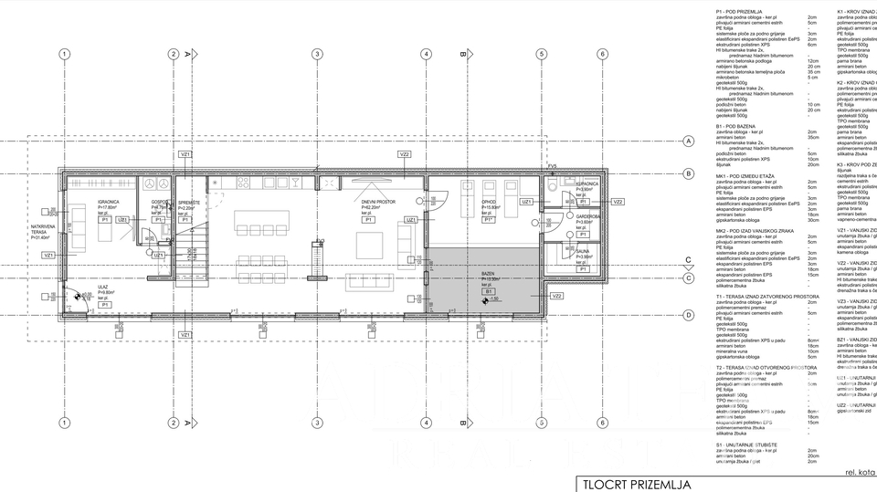 BUILDING LAND FIRST ROW TO THE SEA WITH A PROJECT FOR A VILLA, TOP POSITION!! - NIN-ZATON