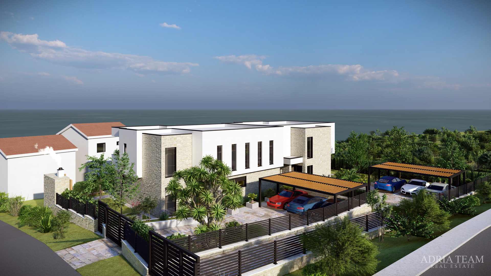 BAUFLÄCHE MIT BAUGENEHMIGUNG FÜR ZWEI VILLEN MIT SCHWIMMBAD, TOP-LAGE, RTINA - RAŽANAC