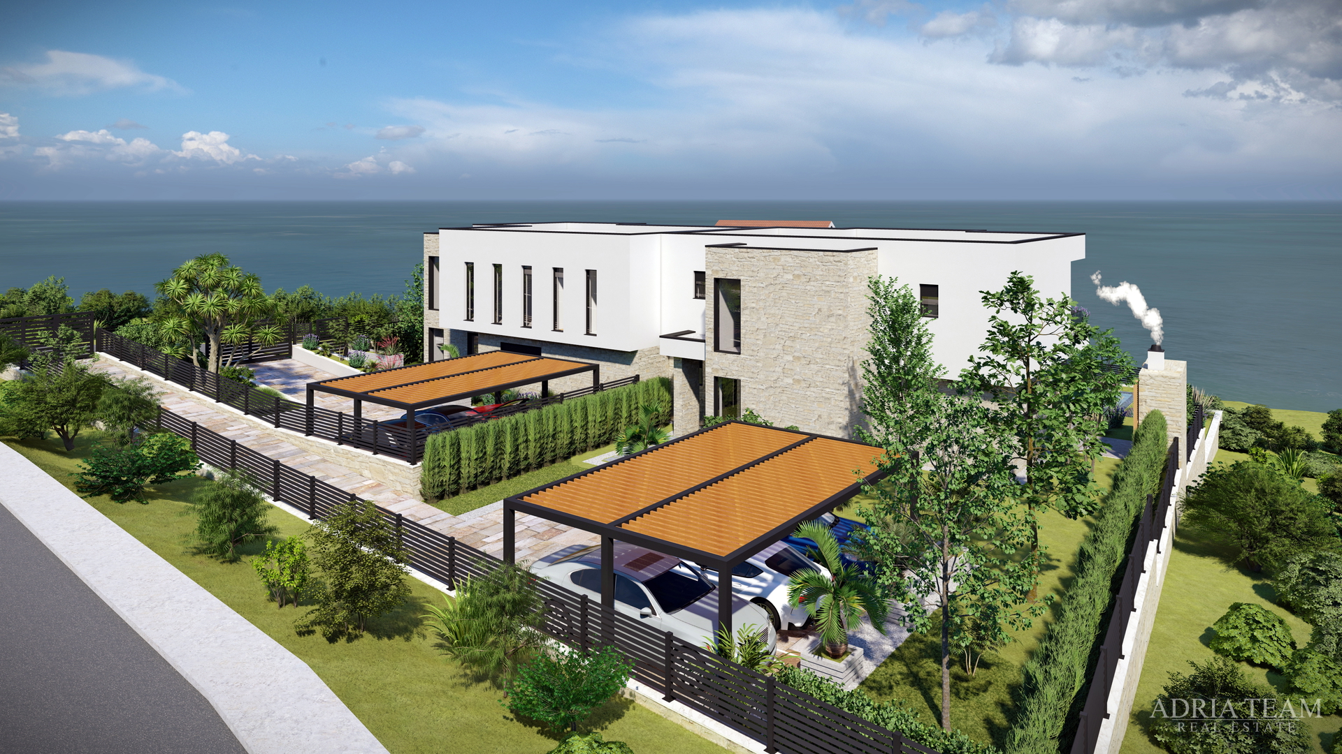 BAUFLÄCHE MIT BAUGENEHMIGUNG FÜR ZWEI VILLEN MIT SCHWIMMBAD, TOP-LAGE, RTINA - RAŽANAC