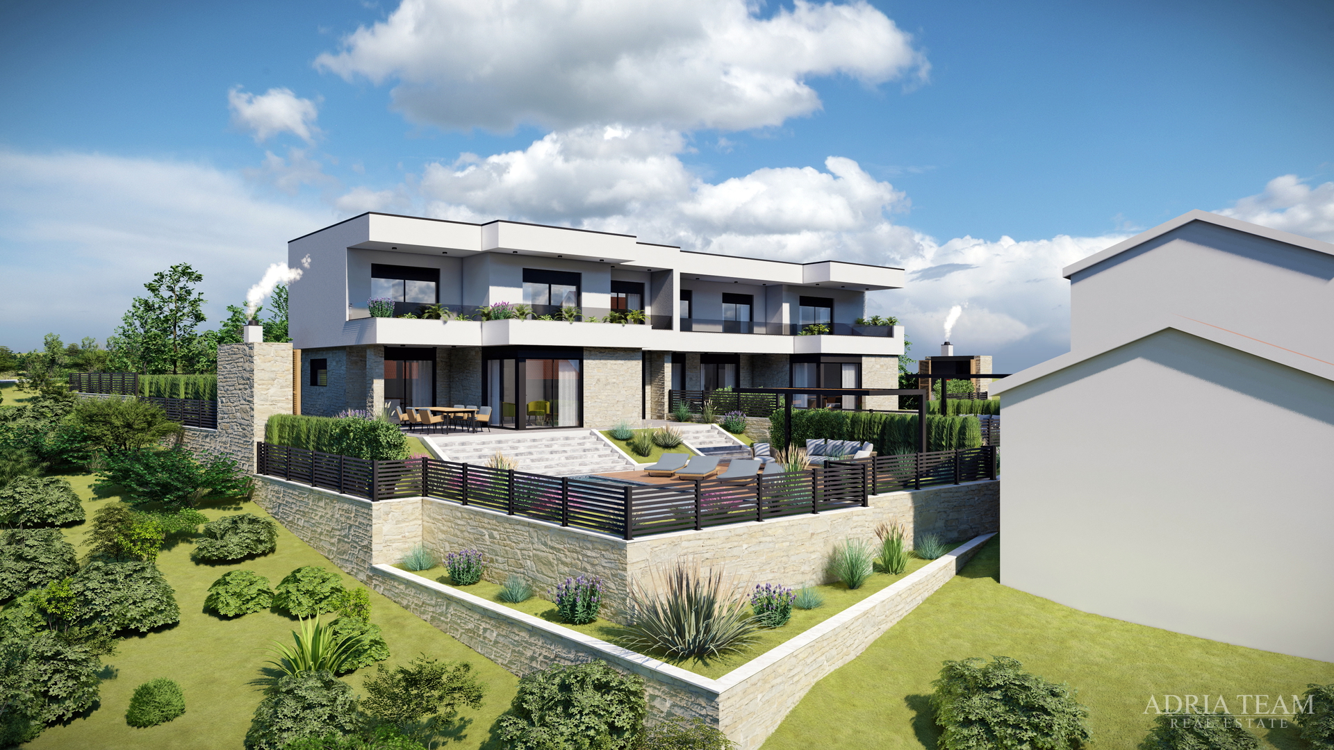 BAUFLÄCHE MIT BAUGENEHMIGUNG FÜR ZWEI VILLEN MIT SCHWIMMBAD, TOP-LAGE, RTINA - RAŽANAC