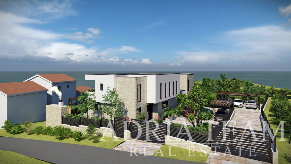 BUILDING LAND WITH PERMIT FOR TWO VILLAS WITH SWIMMING POOL, TOP POSITION, RTINA - RAŽANAC