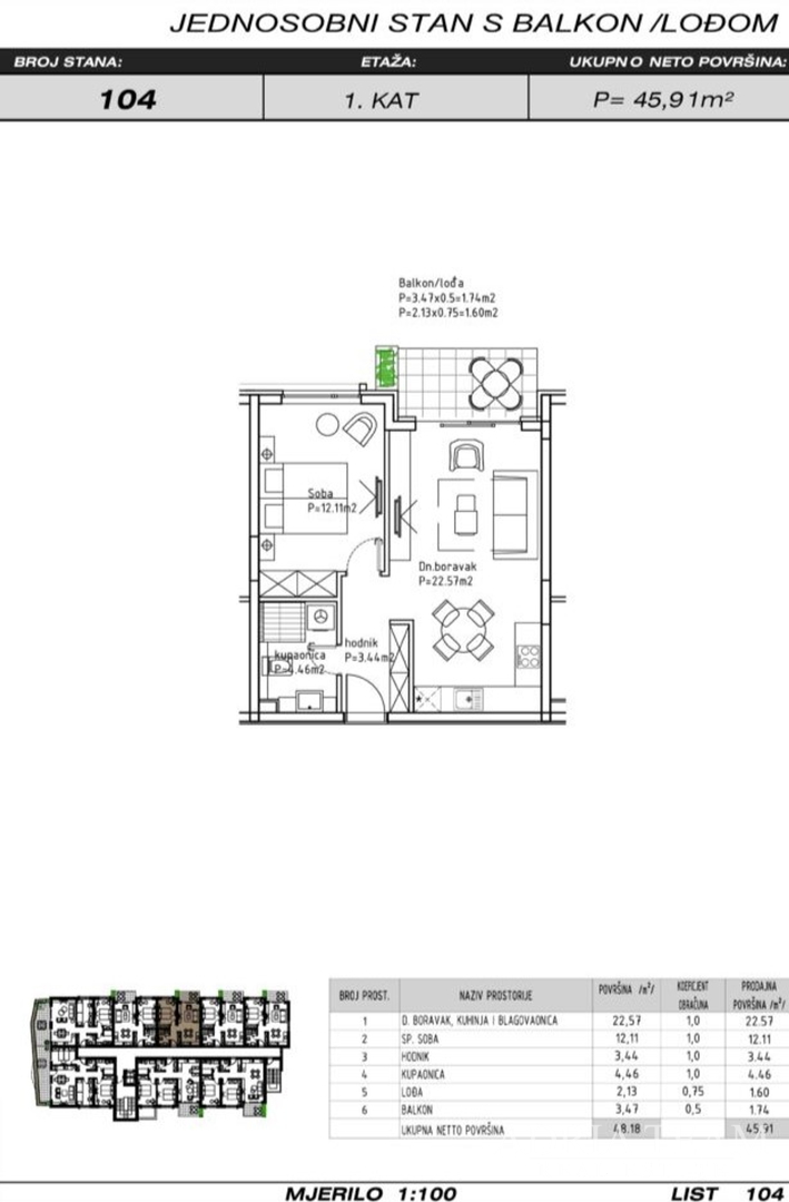 APARTMANI U KOMPLEKSU STAMBENIH ZGRADA U IZGRADNJI, ZGRADA 3 - MAKARSKA