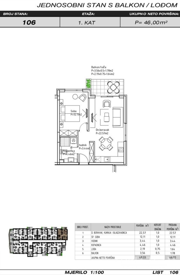 APARTMANI U KOMPLEKSU STAMBENIH ZGRADA U IZGRADNJI, ZGRADA 3 - MAKARSKA