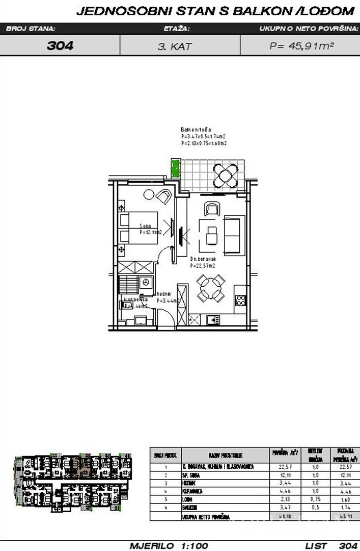 APARTMANI U KOMPLEKSU STAMBENIH ZGRADA U IZGRADNJI, ZGRADA 3 - MAKARSKA