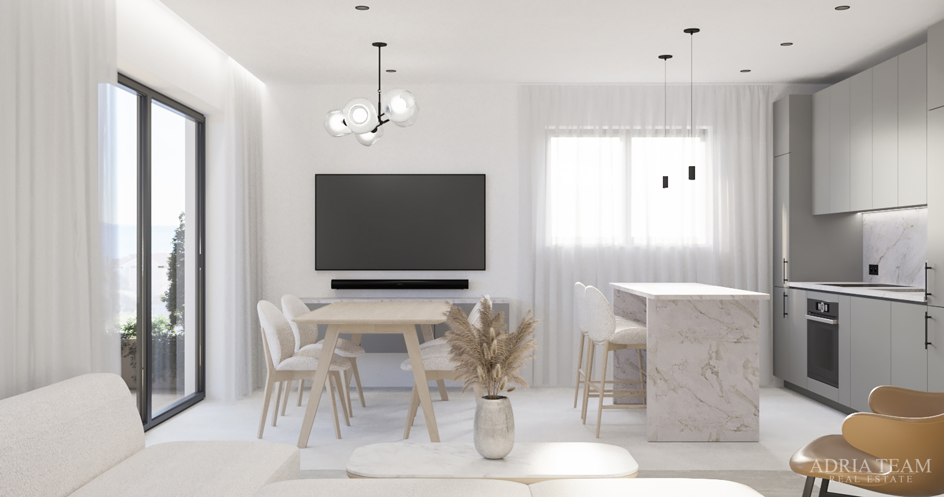 APARTMANI U KOMPLEKSU STAMBENIH ZGRADA U NOVOGRADNJI, 200 m OD MORA - VIR