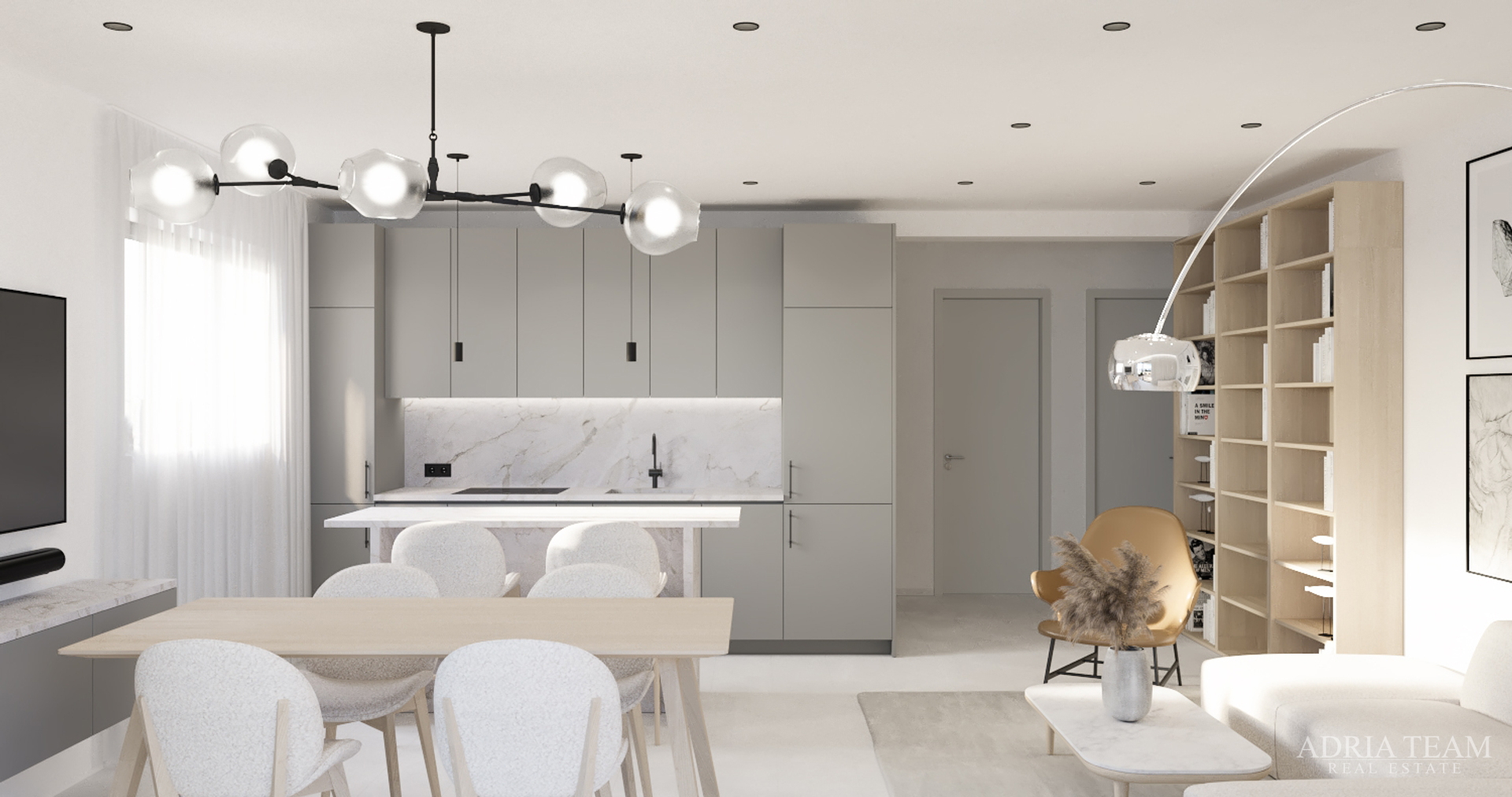 APARTMANI U KOMPLEKSU STAMBENIH ZGRADA U NOVOGRADNJI, 200 m OD MORA - VIR