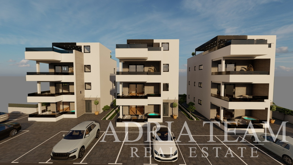 APARTMENTS IN RESIDENTIAL BUILDINGS COMPLEX UNDER CONSTRUCTION, 200 m FROM THE SEA - VIR