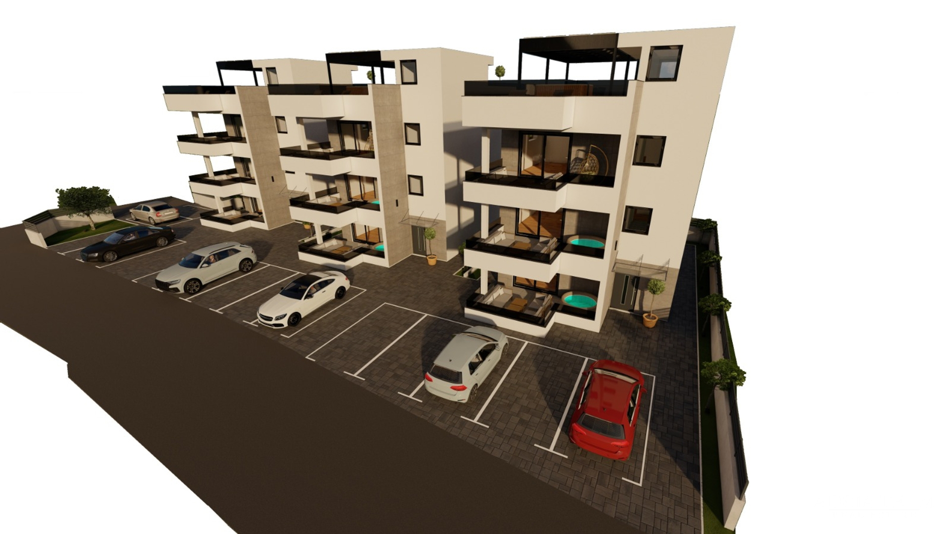 APARTMANI U KOMPLEKSU STAMBENIH ZGRADA U NOVOGRADNJI, 200 m OD MORA - VIR