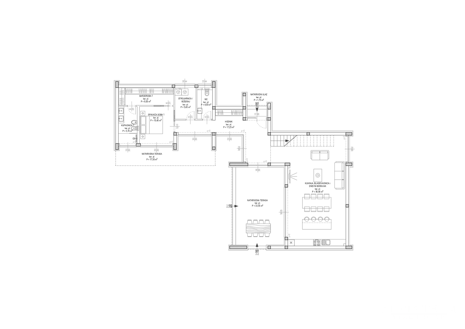 VILE U NOVOGRADNJI S POGLEDOM NA MORE - RADOVIN
