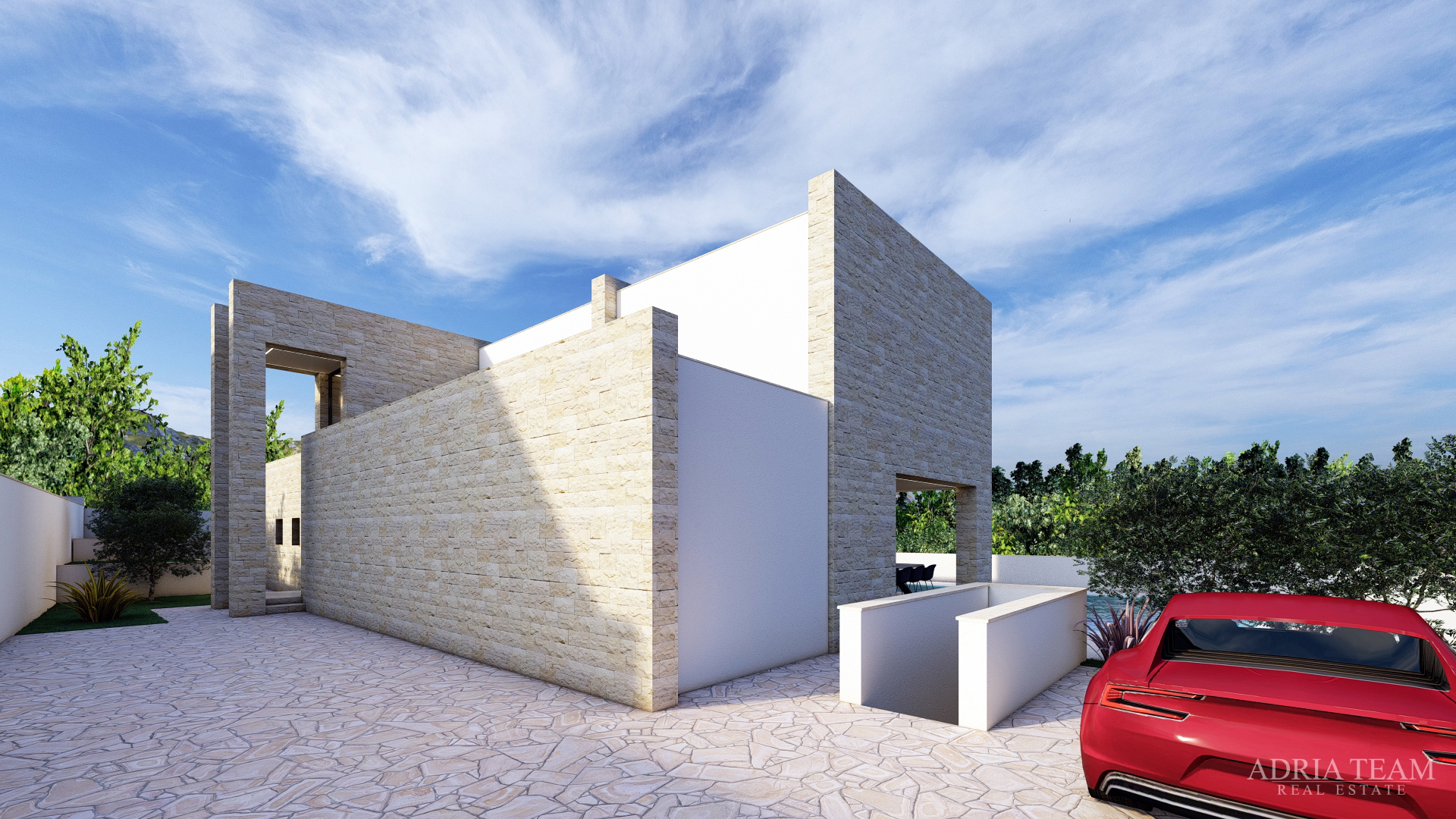 VILE U NOVOGRADNJI S POGLEDOM NA MORE - RADOVIN