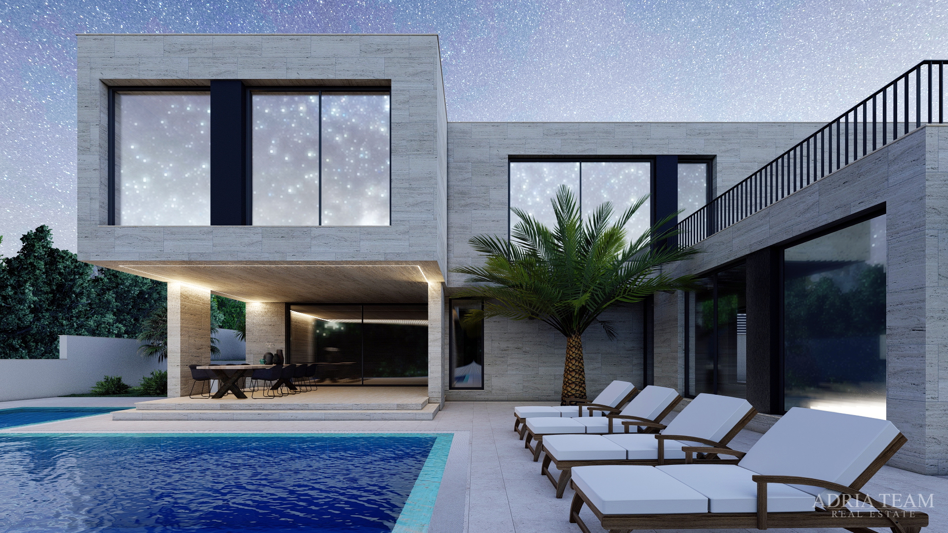 VILE U NOVOGRADNJI S POGLEDOM NA MORE - RADOVIN