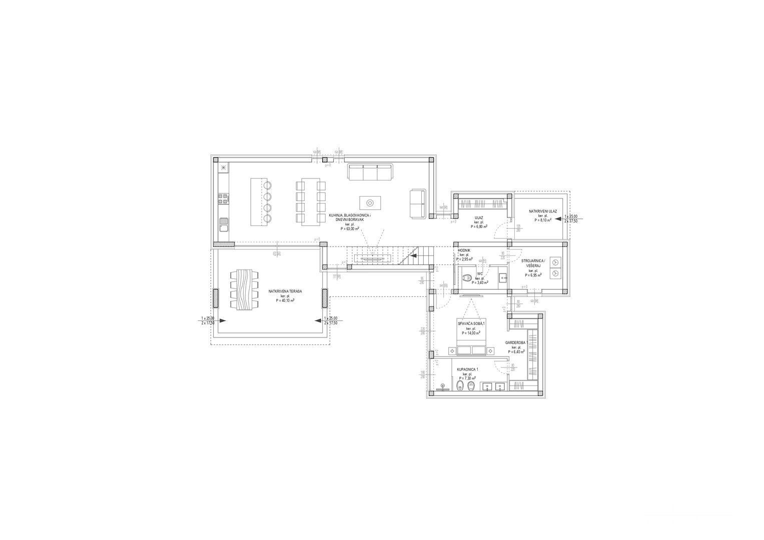 VILE U NOVOGRADNJI S POGLEDOM NA MORE - RADOVIN