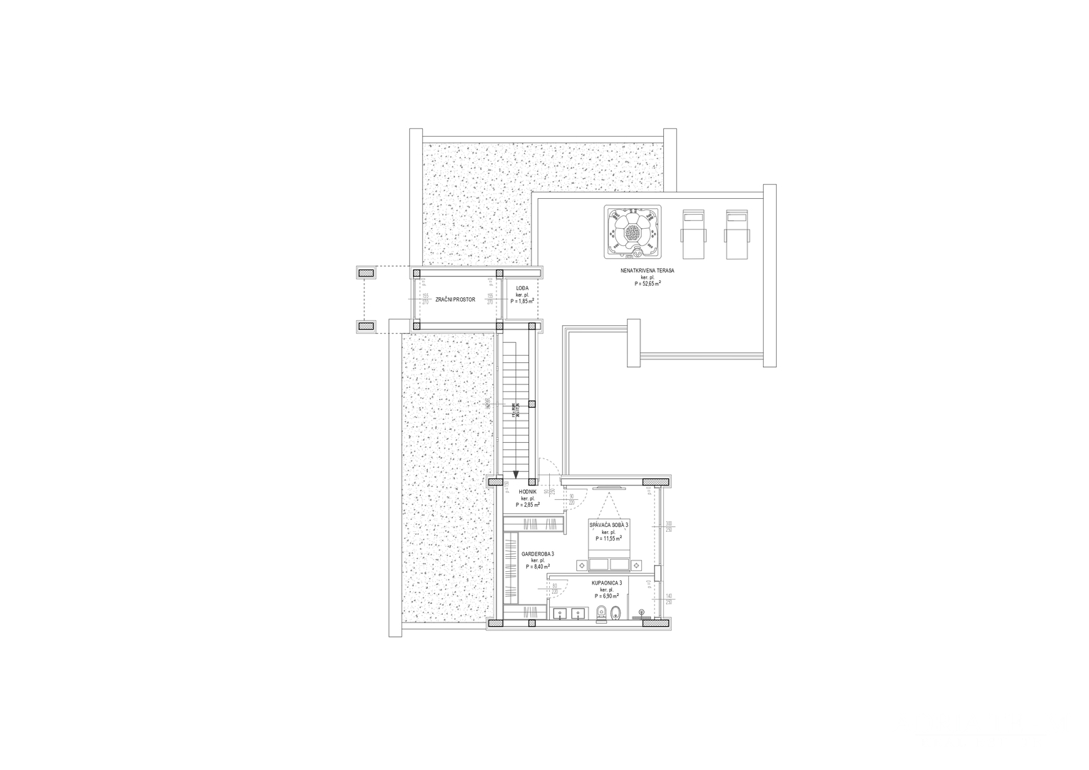 VILE U NOVOGRADNJI S POGLEDOM NA MORE - RADOVIN