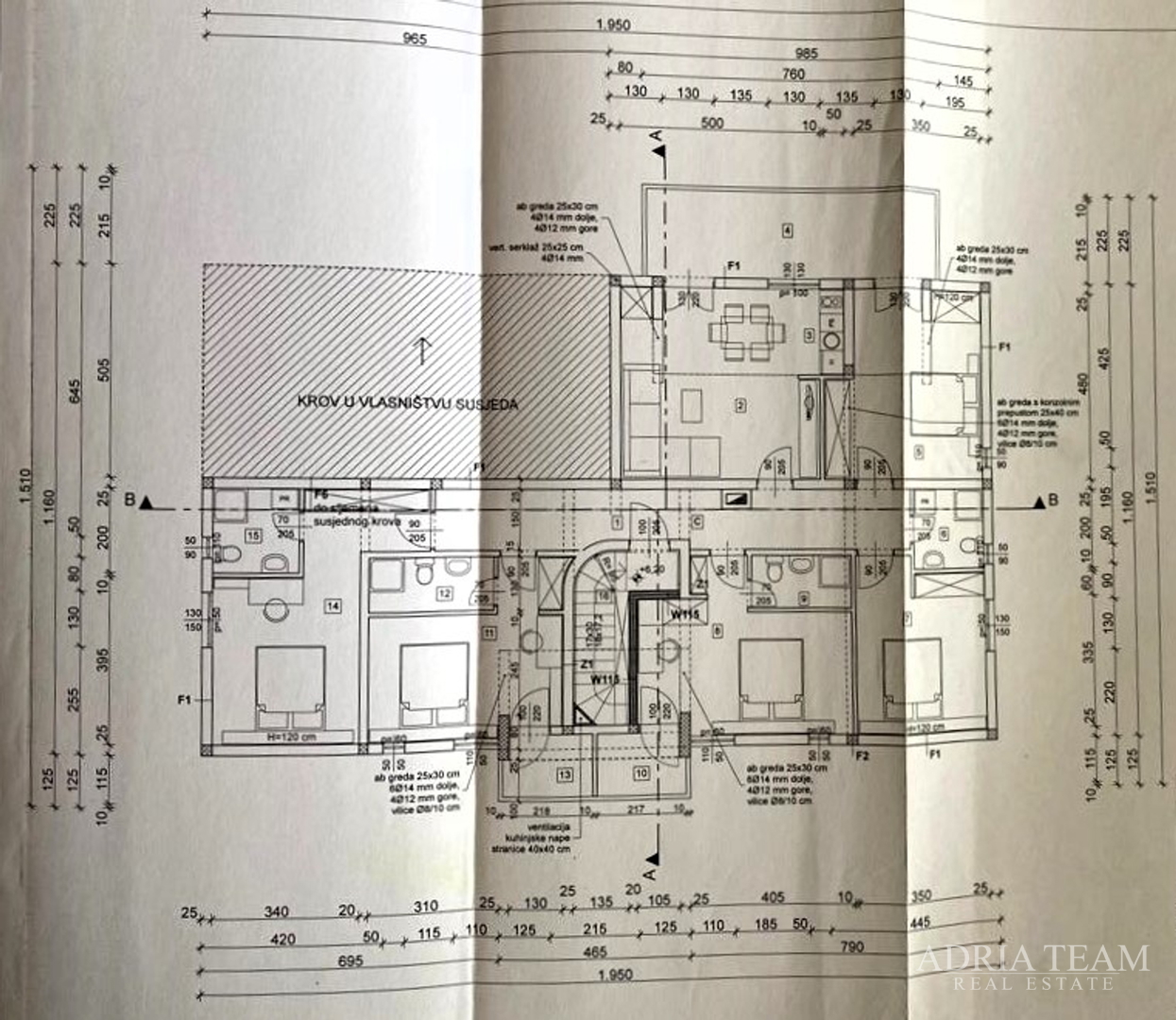 KUĆA U NIZU, PRVI RED DO MORA - ŠIMUNI, PAG