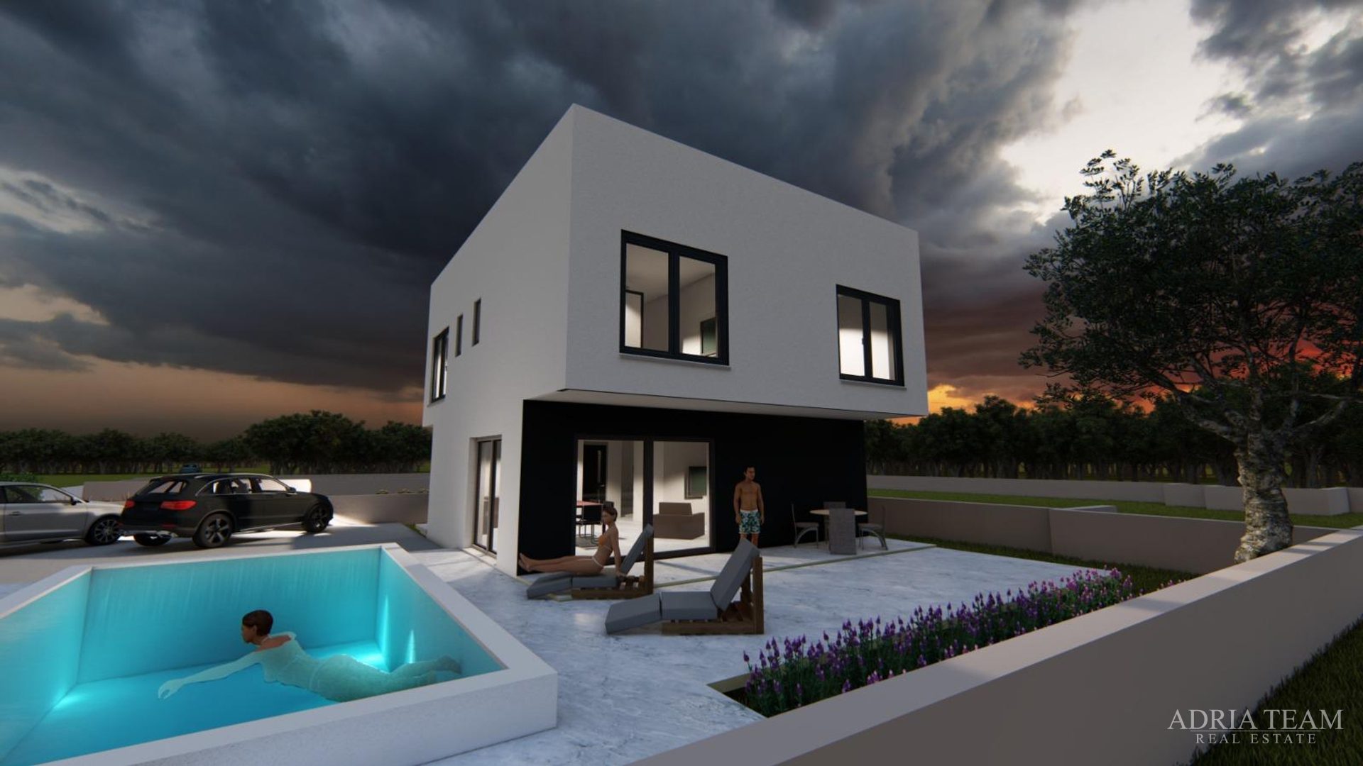 DVIJE KUĆE S BAZENOM - VIR