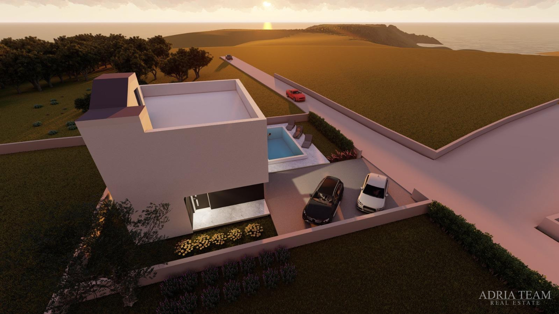 DVIJE KUĆE S BAZENOM - VIR