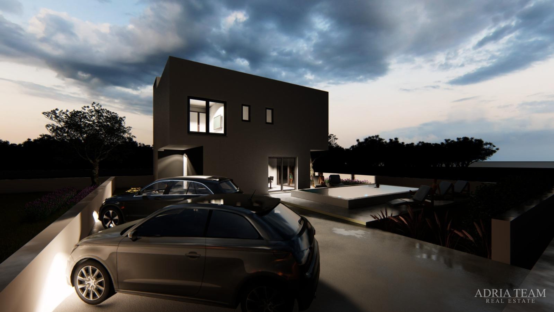 DVIJE KUĆE S BAZENOM - VIR