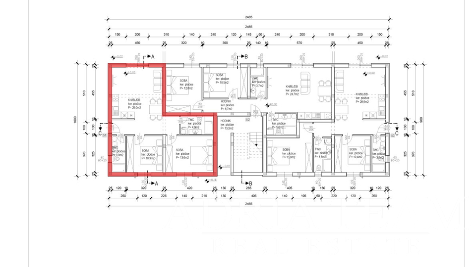 DVOSOBNI APARTMANI S POGLEDOM NA MORE I VRTOM, 400 m OD MORA, SABUNIKE - ZADAR