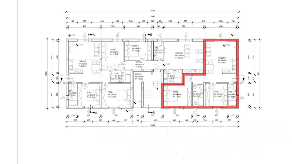 DVOSOBNI APARTMANI S POGLEDOM NA MORE I VRTOM, 400 m OD MORA, SABUNIKE - ZADAR