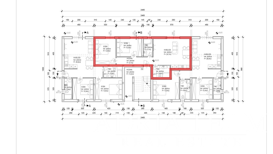 DVOSOBNI APARTMANI S POGLEDOM NA MORE I VRTOM, 400 m OD MORA, SABUNIKE - ZADAR