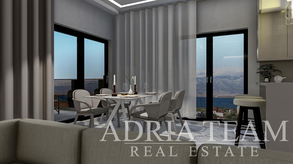 APARTMANI S POGLEDOM NA MORE I VELEBIT, 400 m OD MORA, SABUNIKE - ZADAR