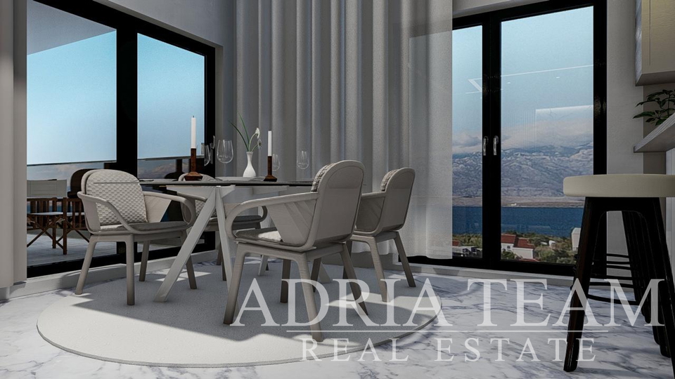 APARTMANI S POGLEDOM NA MORE I VELEBIT, 400 m OD MORA, SABUNIKE - ZADAR