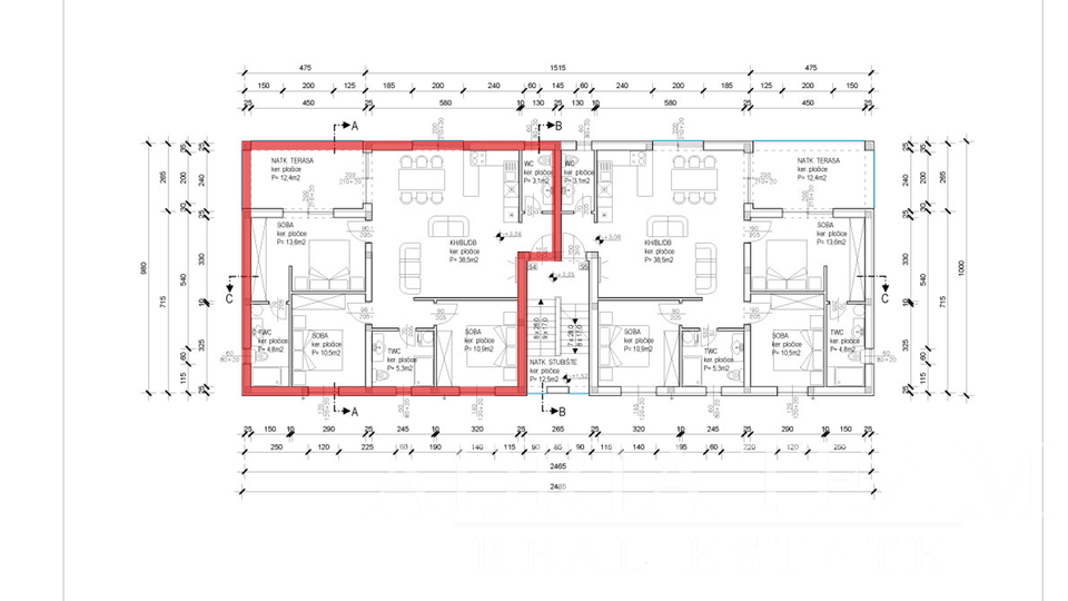 APARTMANI S POGLEDOM NA MORE I VELEBIT, 400 m OD MORA, SABUNIKE - ZADAR