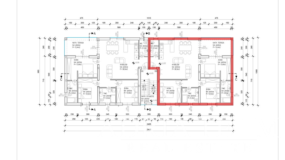 APARTMANI S POGLEDOM NA MORE I VELEBIT, 400 m OD MORA, SABUNIKE - ZADAR