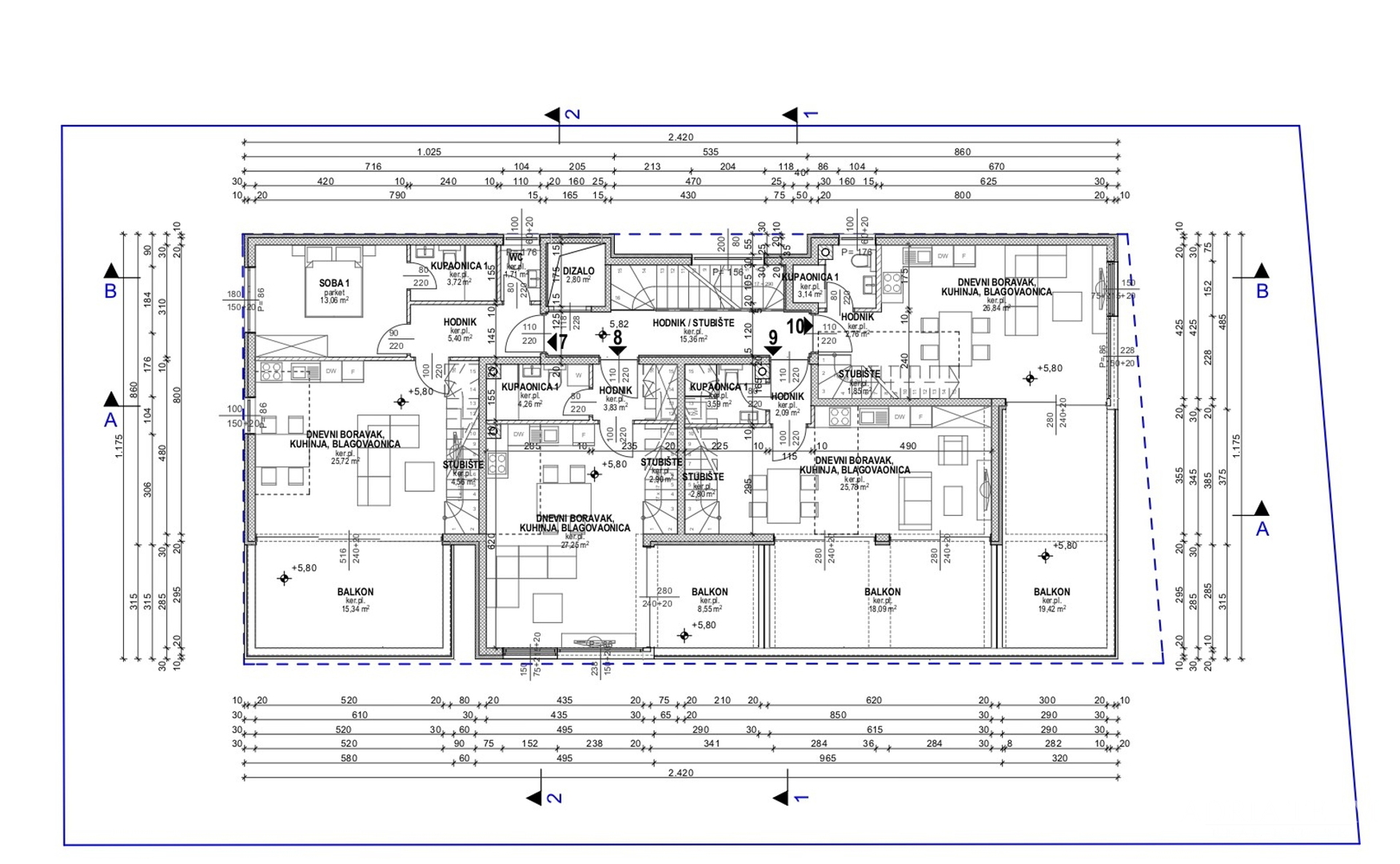 APARTMENTS IN A RESIDENTIAL BUILDING WITH ELEVATOR, NEW CONSTRUCTION - POVLJANA, PAG