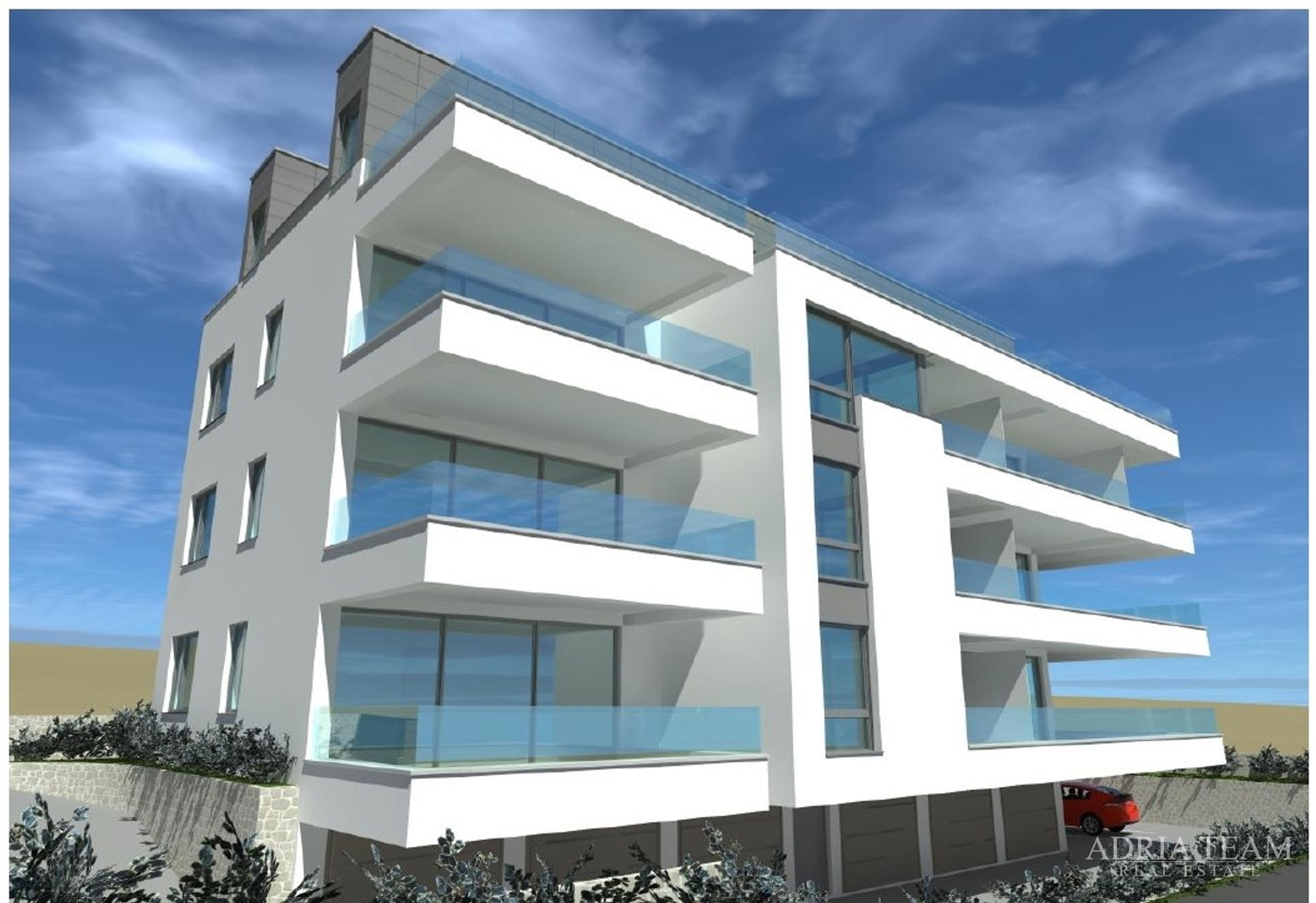 Atraktivna novogradnja – stanovi s terasama i parkiranjem - Povljana
