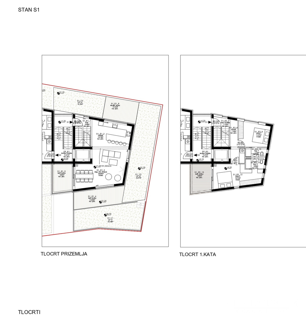 APARTMENTS IN RESIDENTIAL BUILDINGS, NEW CONSTRUCTION - PETRČANE