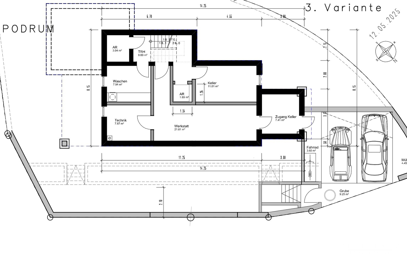 GRAĐEVINSKO ZEMLJIŠTE S IDEJNIM PROJEKTOM ZA VILU S BAZENOM, POGLED NA MORE - PREKO, UGLJAN