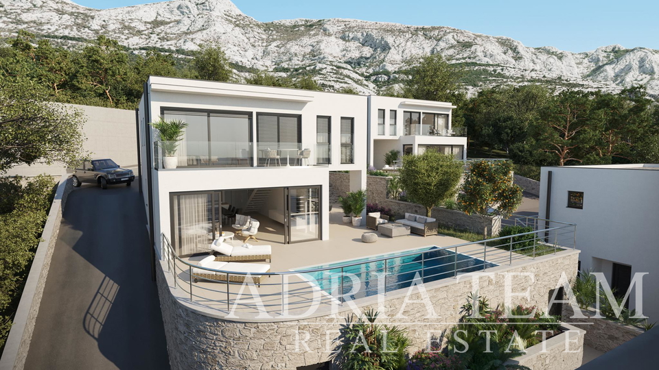 LUXUSNÍ VILY S BAZÉNEM, MAKARSKA RIVIERA