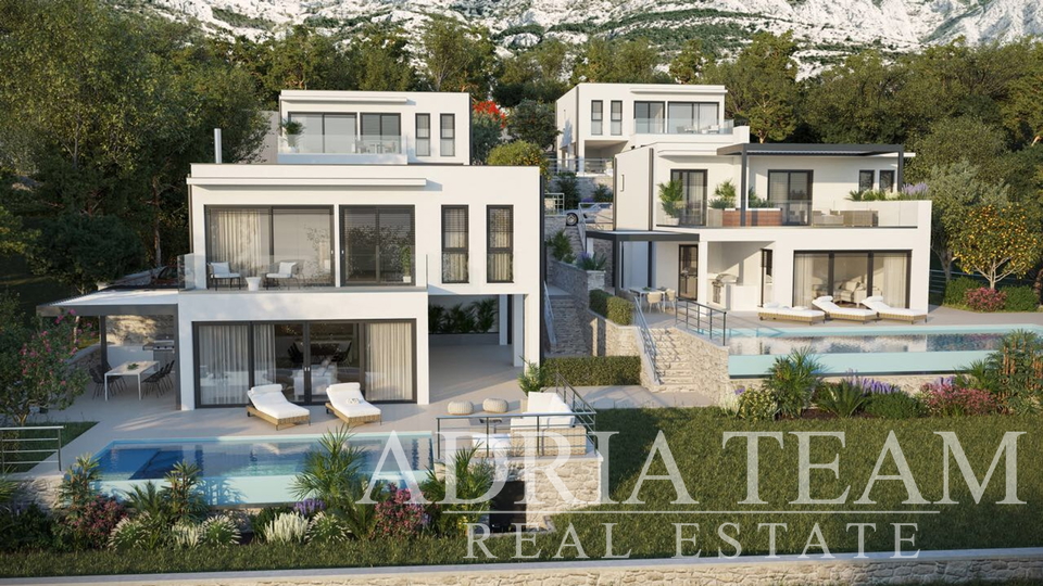 EXCLUSIVE VILLAS WITH POOL AND SEA VIEW, MAKARSKA - VELIKO BRDO