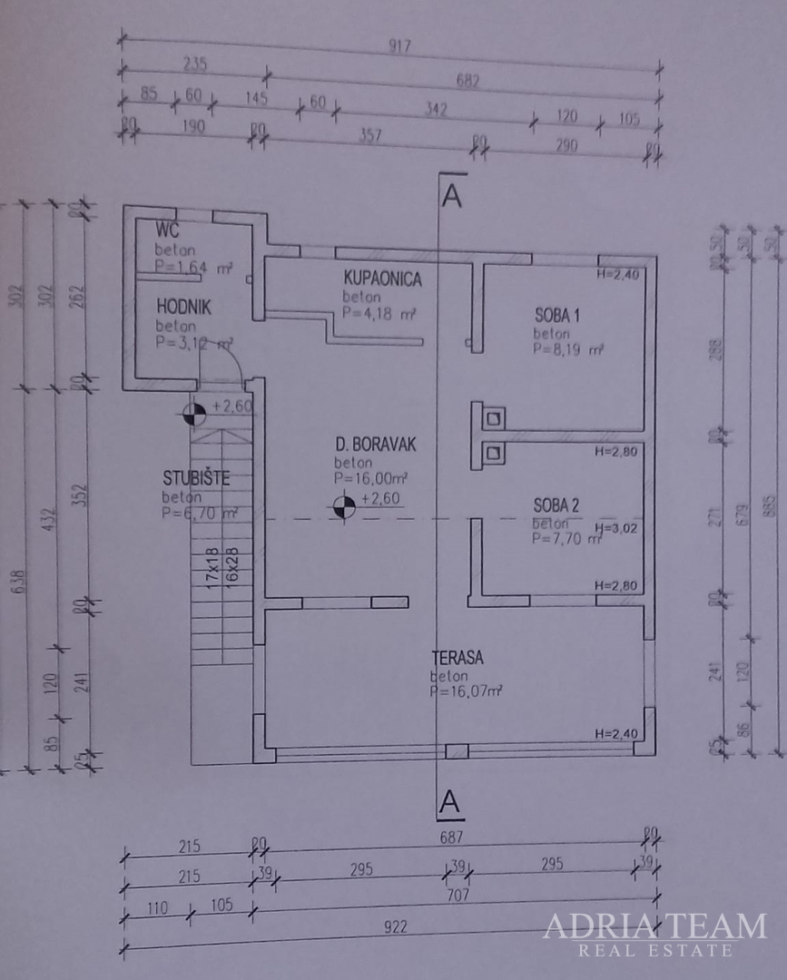 KUĆA S 2 STAMBENE JEDINICE, 230 m OD MORA, VIR