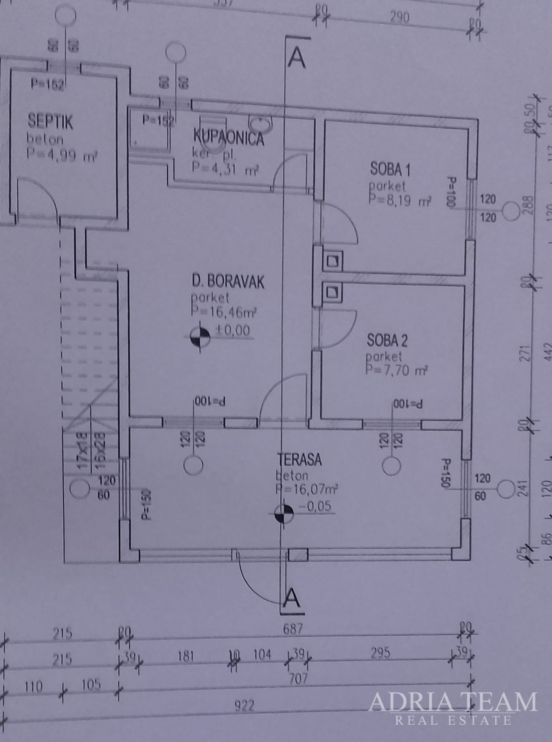 KUĆA S 2 STAMBENE JEDINICE, 230 m OD MORA, VIR