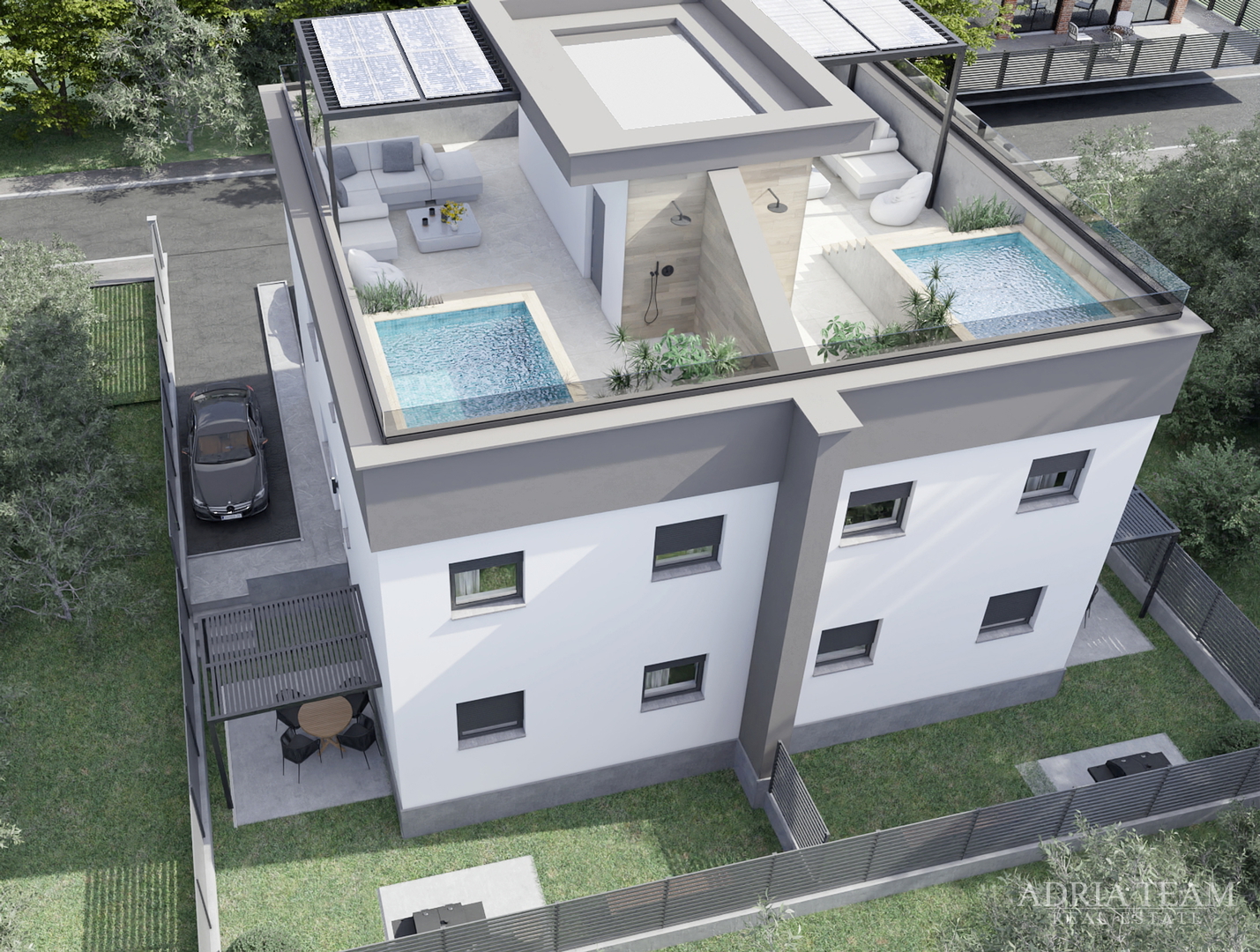 APARTMANI S PROSTRANIM DVORIŠTEM, NOVOGRADNJA - VIR