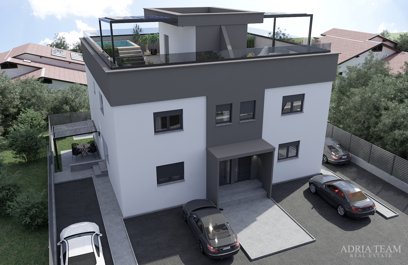 APARTMANI S PROSTRANIM DVORIŠTEM, NOVOGRADNJA - VIR