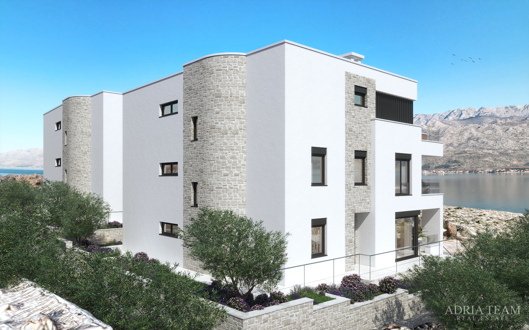 Villas, 50 m from the sea, newly built, beautiful view - Vinjerac