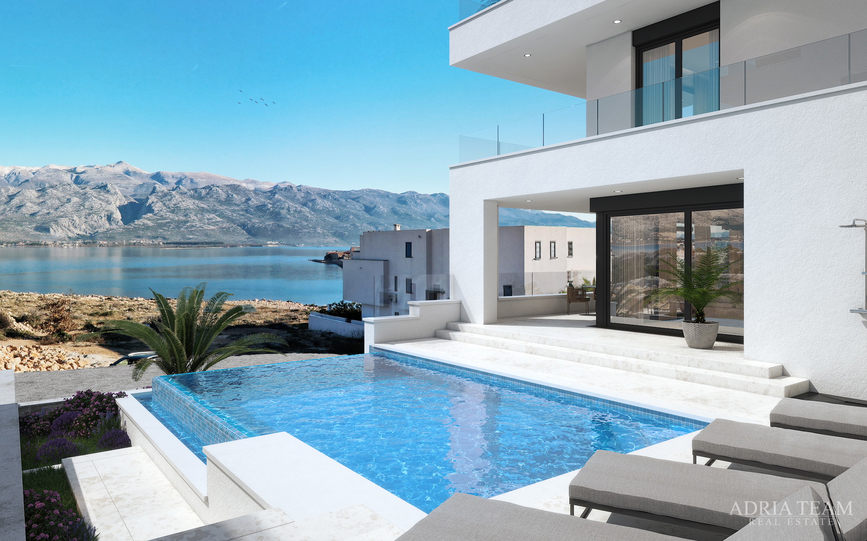 Villas, 50 m from the sea, newly built, beautiful view - Vinjerac