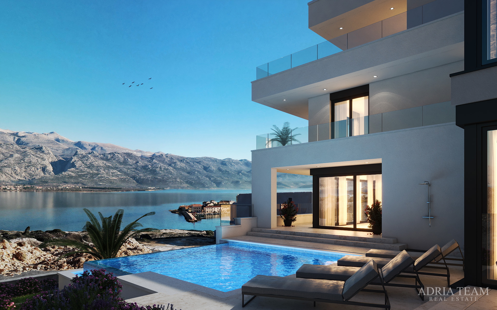 Villas, 50 m from the sea, newly built, beautiful view - Vinjerac