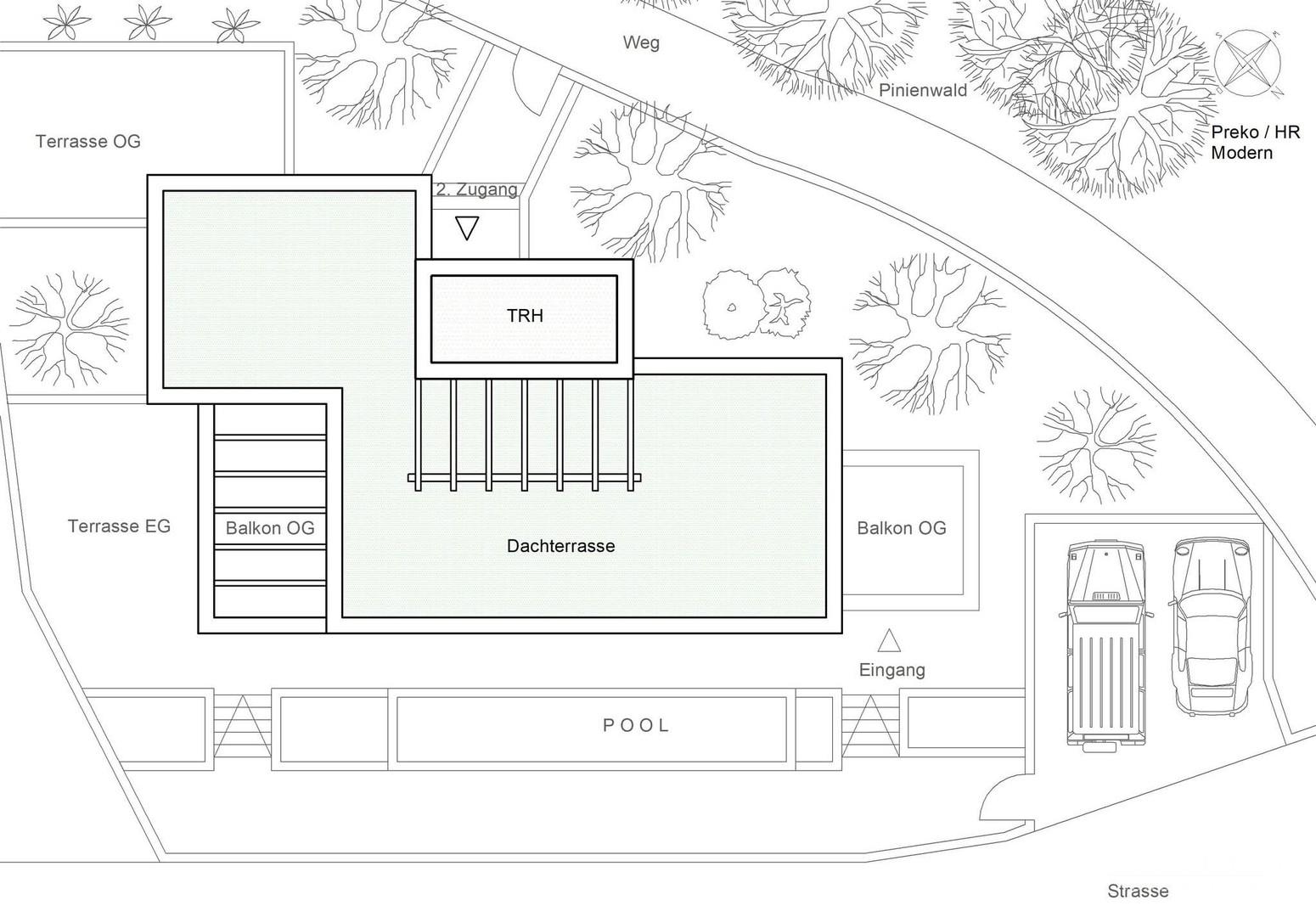 GRAĐEVINSKO ZEMLJIŠTE S IDEJNIM PROJEKTOM ZA VILU S BAZENOM, POGLED NA MORE - PREKO, UGLJAN