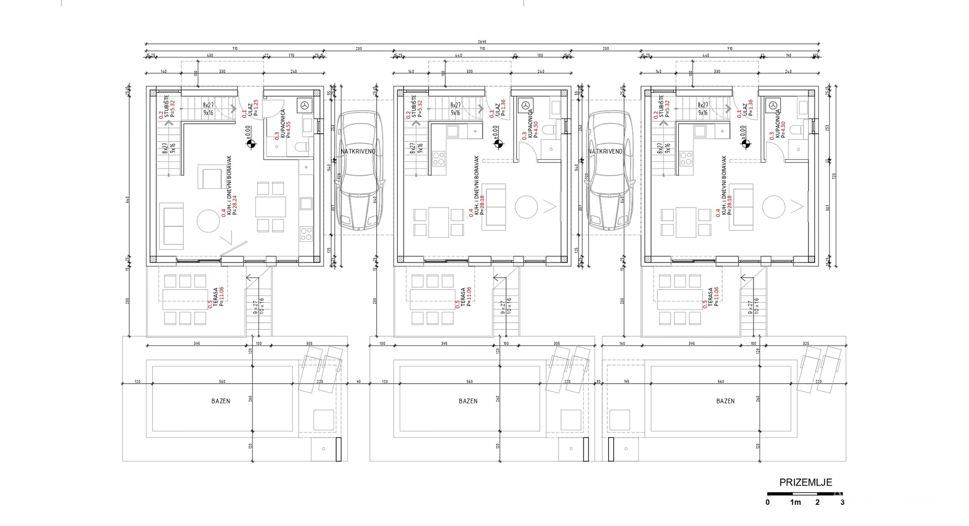 KUĆE S BAZENOM, 80 m OD MORA, NOVOGRADNJA - VLAŠIĆI, PAG