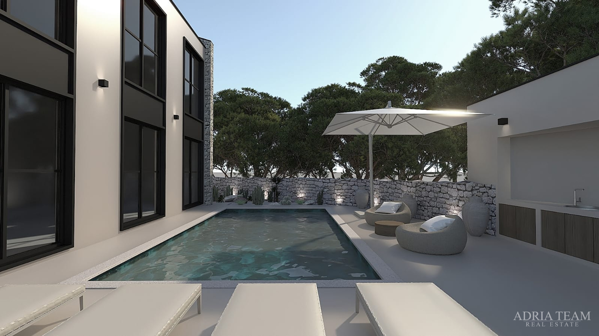 HAUS MIT SOMMERKÜCHE UND SCHWIMMPOOL, NEUBAU - VISOČANE