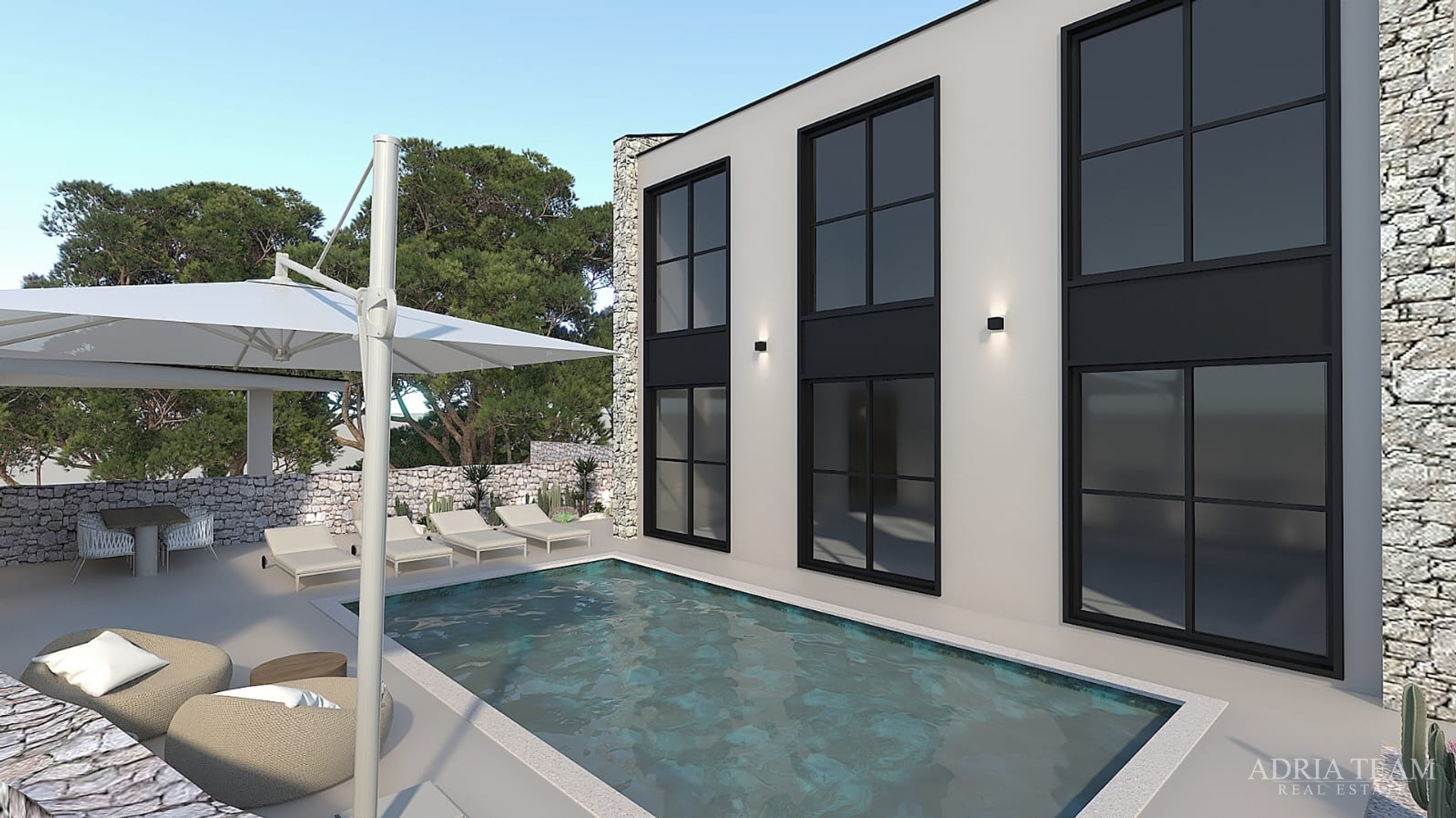 HAUS MIT SOMMERKÜCHE UND SCHWIMMPOOL, NEUBAU - VISOČANE